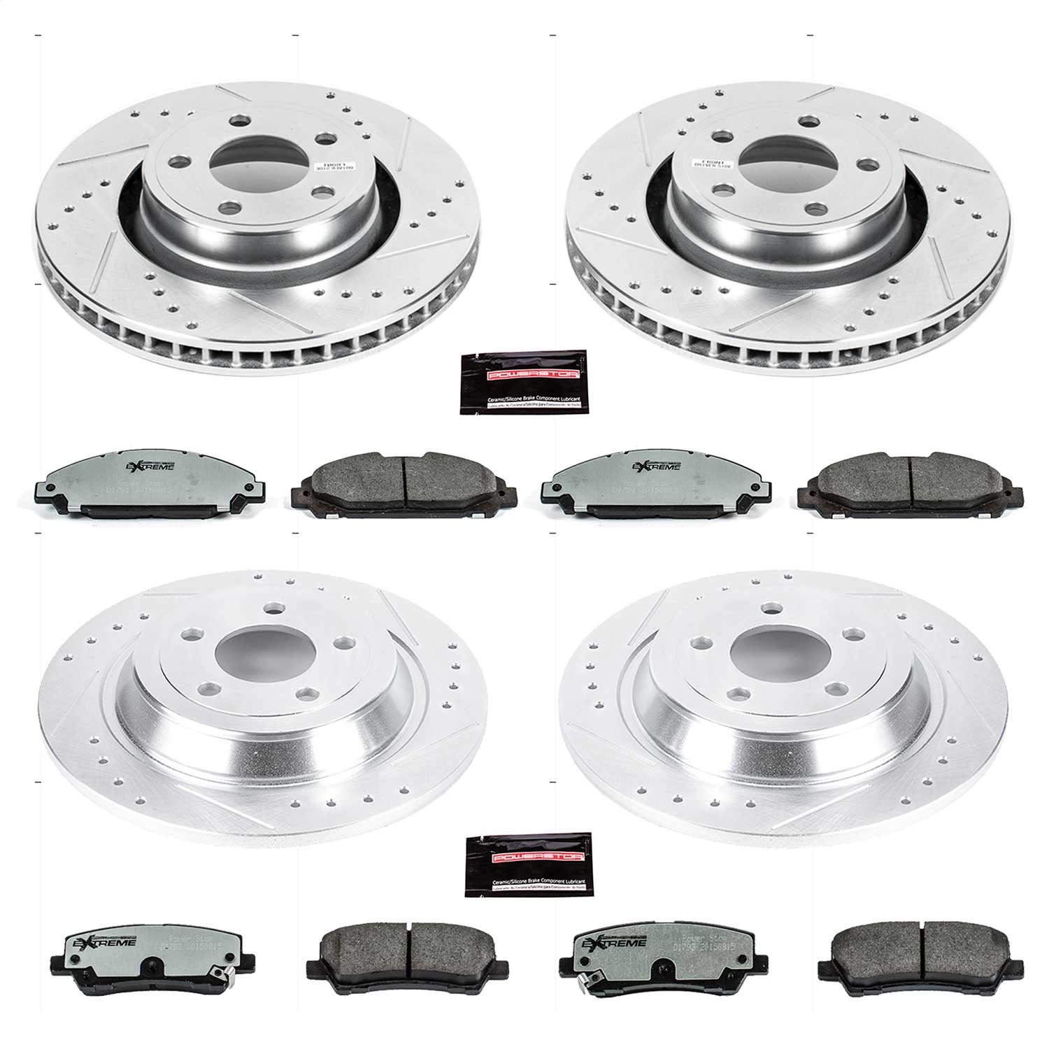 PowerStop Front & Rear Z26 Street Warrior Brake Kit | Ford Mustang (15-19) (K6808-26)