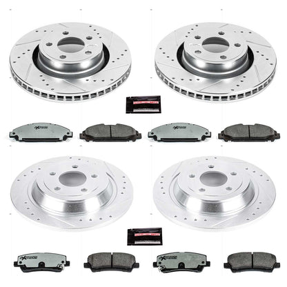 PowerStop Front & Rear Z26 Street Warrior Brake Kit | Ford Mustang (15-19) (K6808-26)