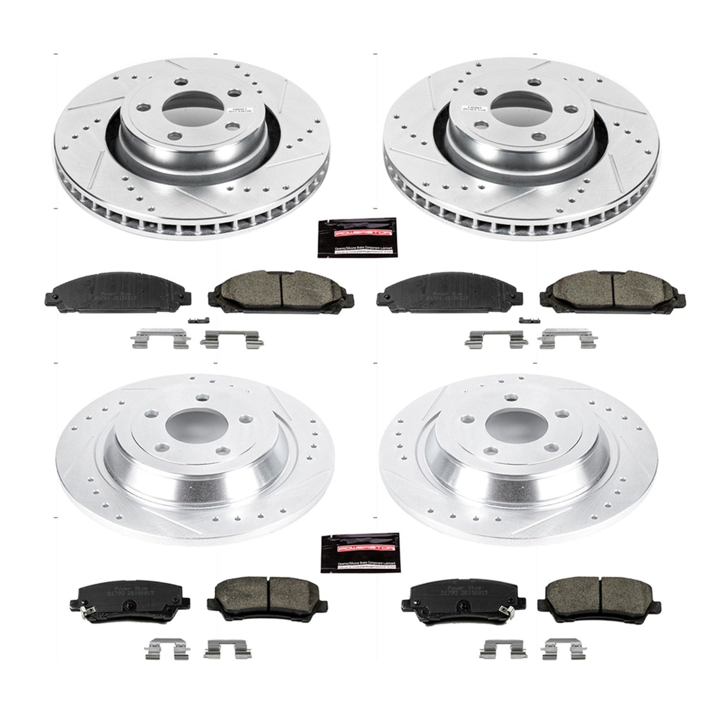 PowerStop Front & Rear Z23 Evolution Sport Brake Kit | Ford Mustang (15-19) (K6808)