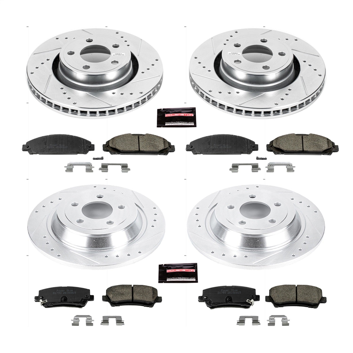PowerStop Front & Rear Z23 Evolution Sport Brake Kit | Ford Mustang (15-19) (K6808)