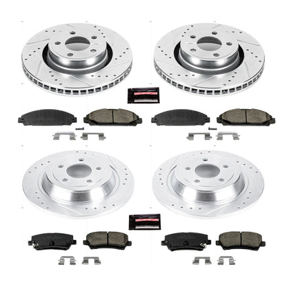 PowerStop Front & Rear Z23 Evolution Sport Brake Kit | Ford Mustang (15-19) (K6808)