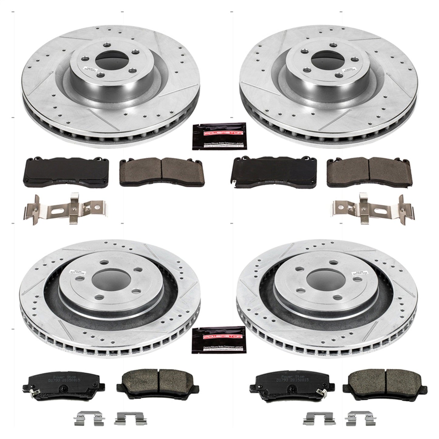 PowerStop Front & Rear Z23 Evolution Brake Kit | Ford Mustang (15-22) (K6810)