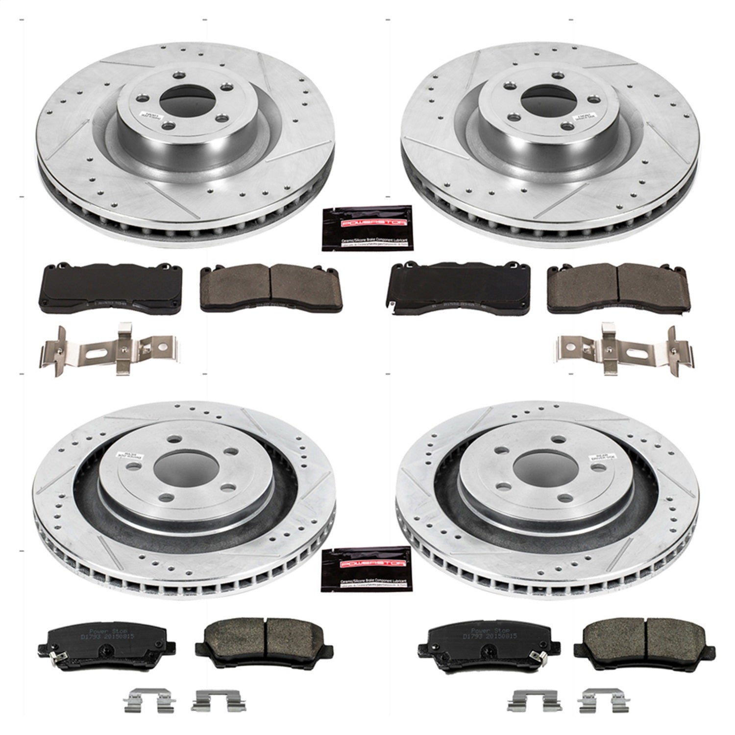 PowerStop Front & Rear Z23 Evolution Brake Kit | Ford Mustang (15-22) (K6810)