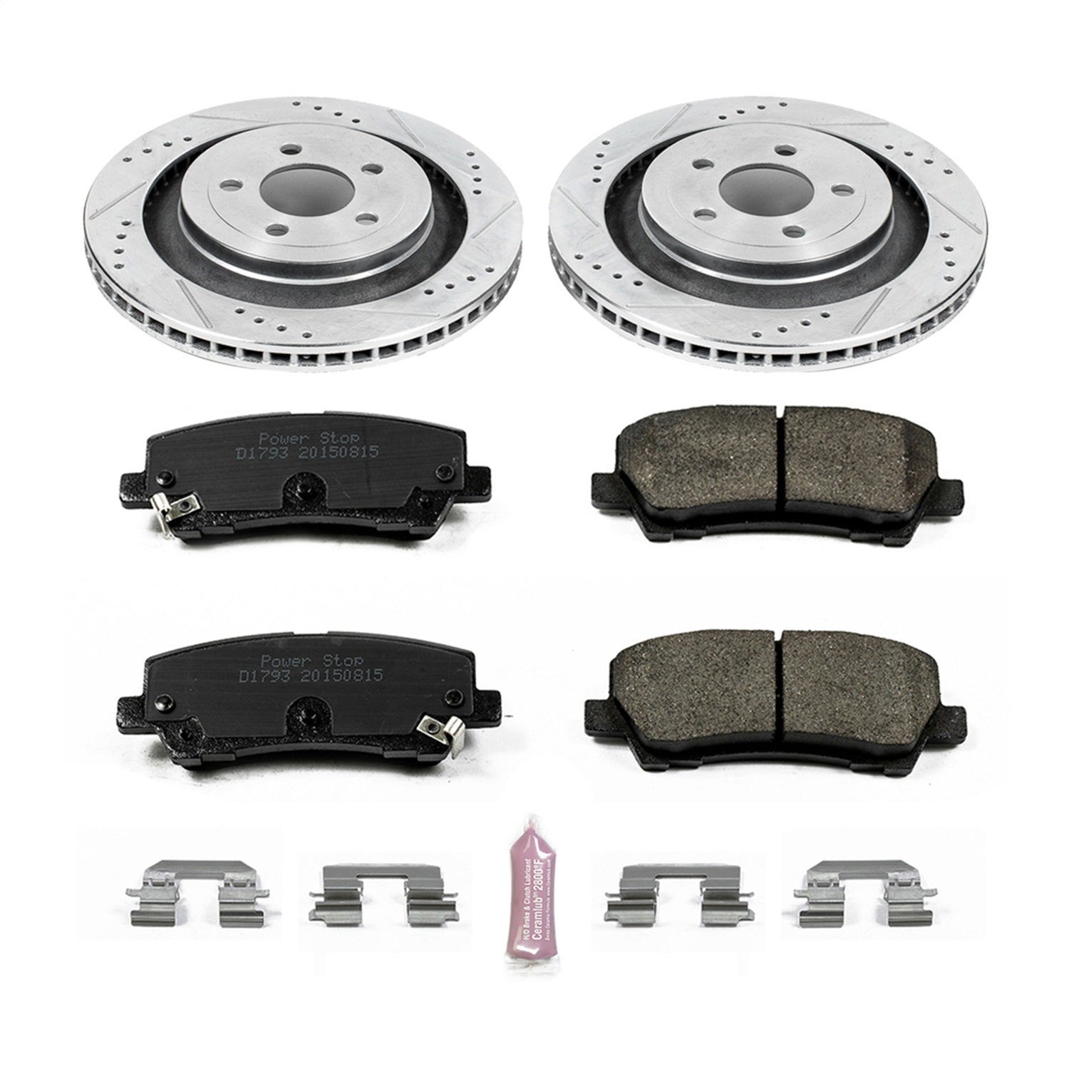 PowerStop Rear Z23 Evolution Sport Brake Kit | Ford Mustang (15-19) (K6812)