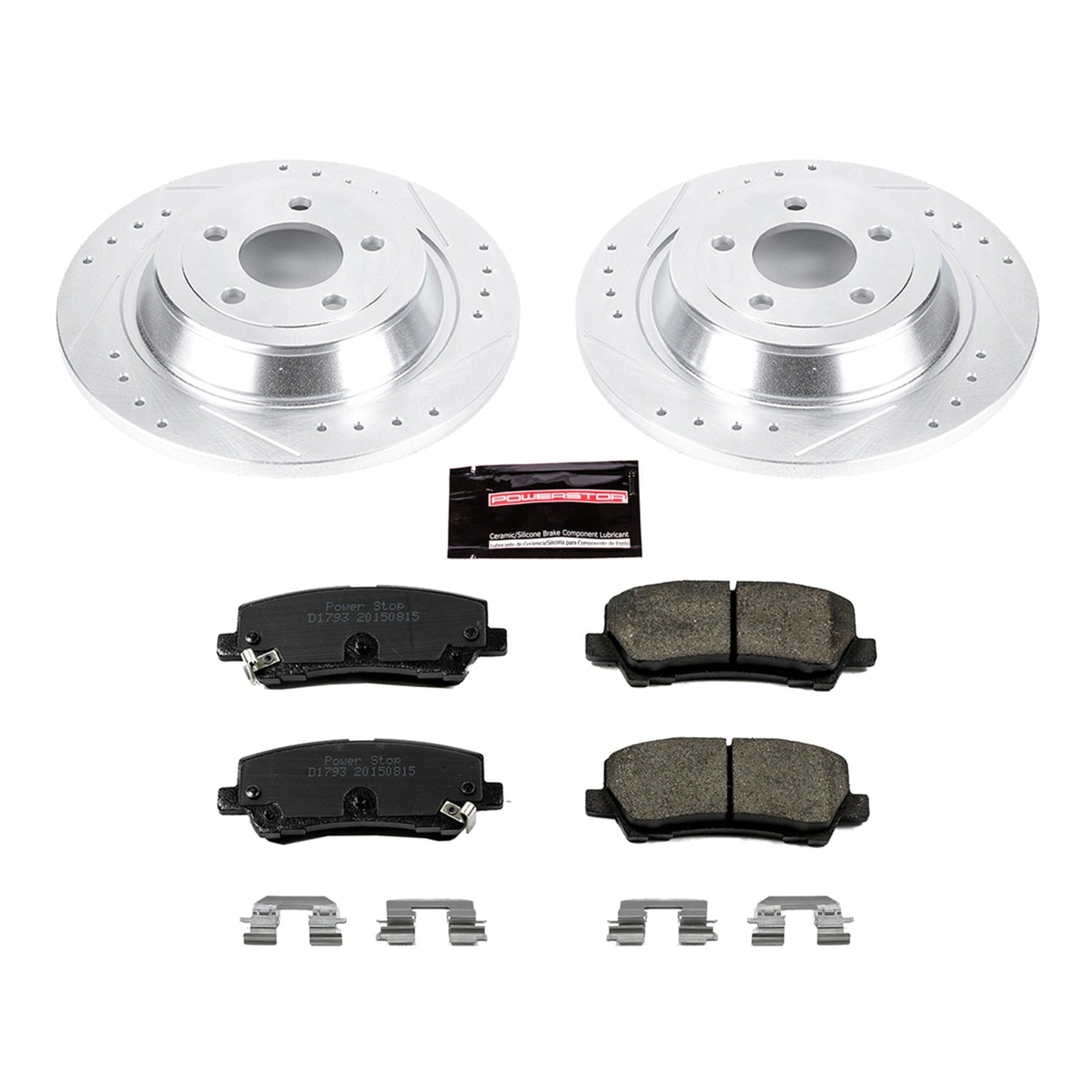 PowerStop Rear Z23 Evolution Sport Brake Kit | Ford Mustang (15-19) (K6813)