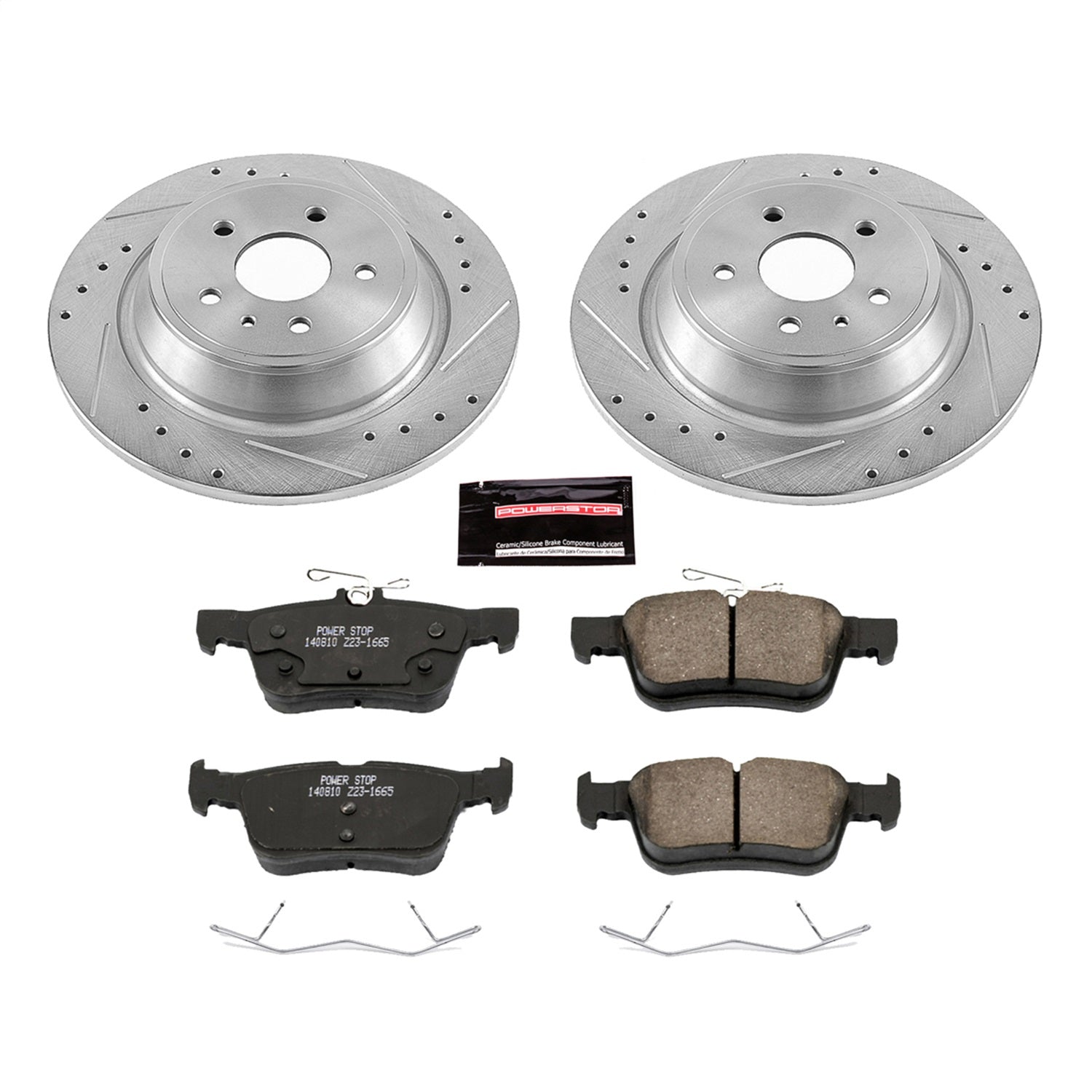 PowerStop Rear Z23 Evolution Sport Brake Kit | Ford Fusion (13-19) (K6817)