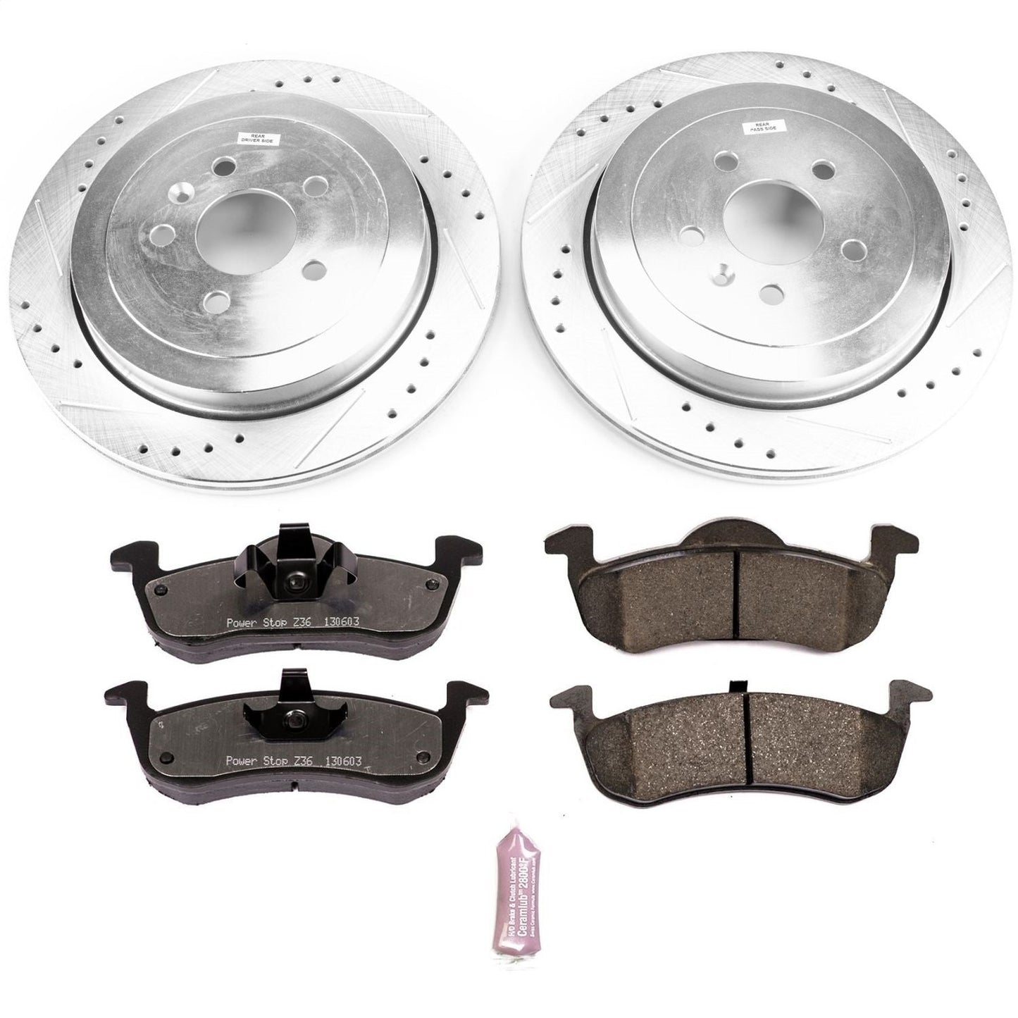 PowerStop Rear Z36 Truck & Tow Brake Kit | Lincoln MKT (13-18) (K6819-36)
