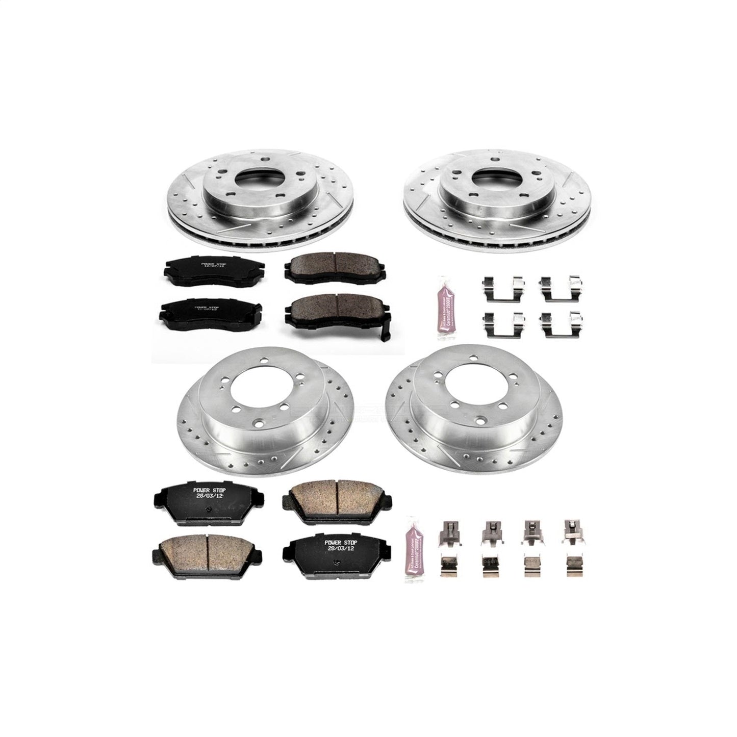 PowerStop Front & Rear Z23 Evolution Sport Brake Kit | Eagle Talon (90-94) (K682)