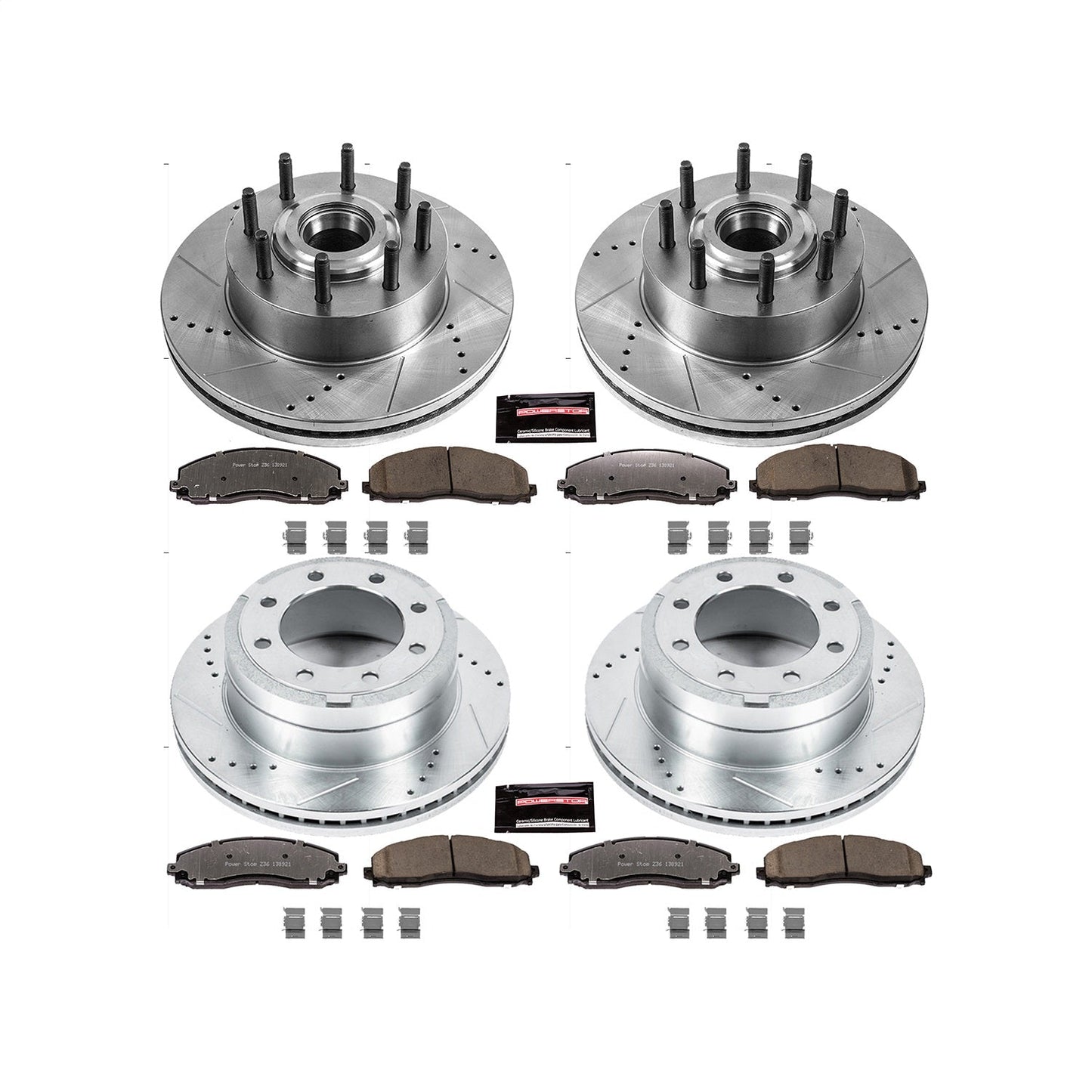 PowerStop Front & Rear Z36 Truck & Tow Brake Kit | Ford F-350 Super Duty (13-22) (K6820-36)