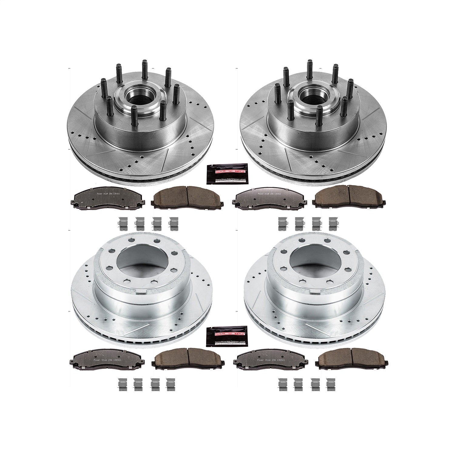 PowerStop Front & Rear Z36 Truck & Tow Brake Kit | Ford F-350 Super Duty (13-22) (K6820-36)
