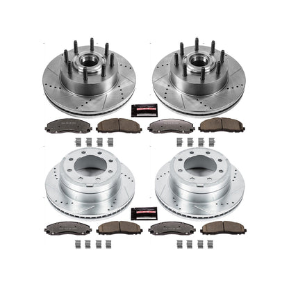 PowerStop Front & Rear Z36 Truck & Tow Brake Kit | Ford F-350 Super Duty (13-22) (K6820-36)