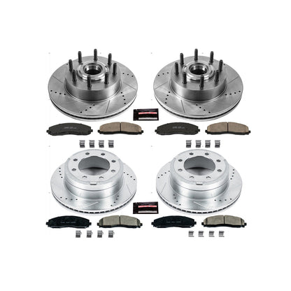 PowerStop Front & Rear Z23 Evolution Brake Kit | Ford F-350 Super Duty (13-22) (K6820)