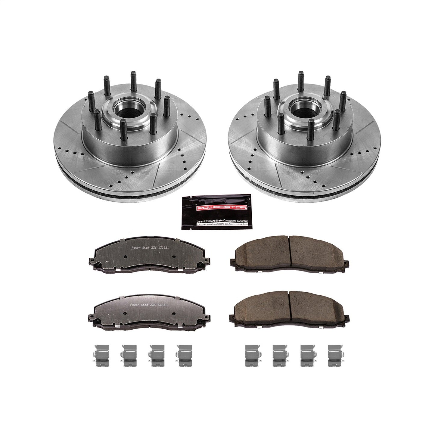 PowerStop Front Z36 Truck & Tow Brake Kit | Ford F-350 Super Duty (13-22) (K6821-36)