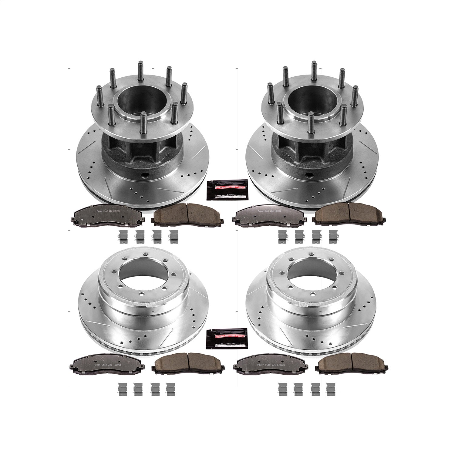 PowerStop Front & Rear Z36 Truck & Tow Brake Kit | Ford F-350 Super Duty (13-16) (K6822-36)