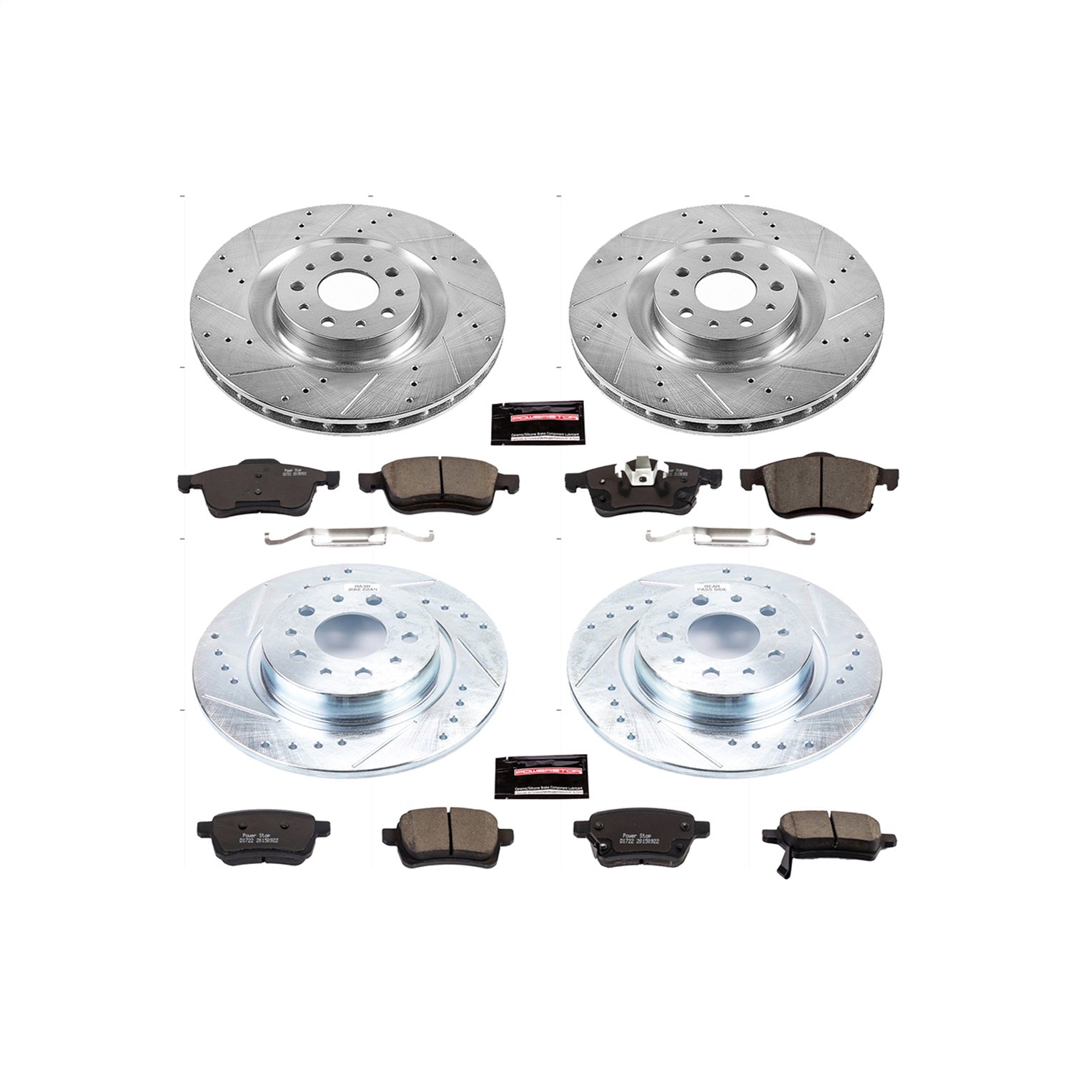 PowerStop Front & Rear Z23 Evolution Sport Brake Kit | Fiat 500L (14-19) (K6839)