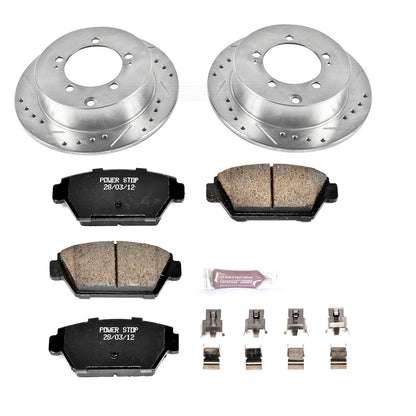 PowerStop Rear Z23 Evolution Sport Brake Kit | Eagle Talon (90-94) (K684)