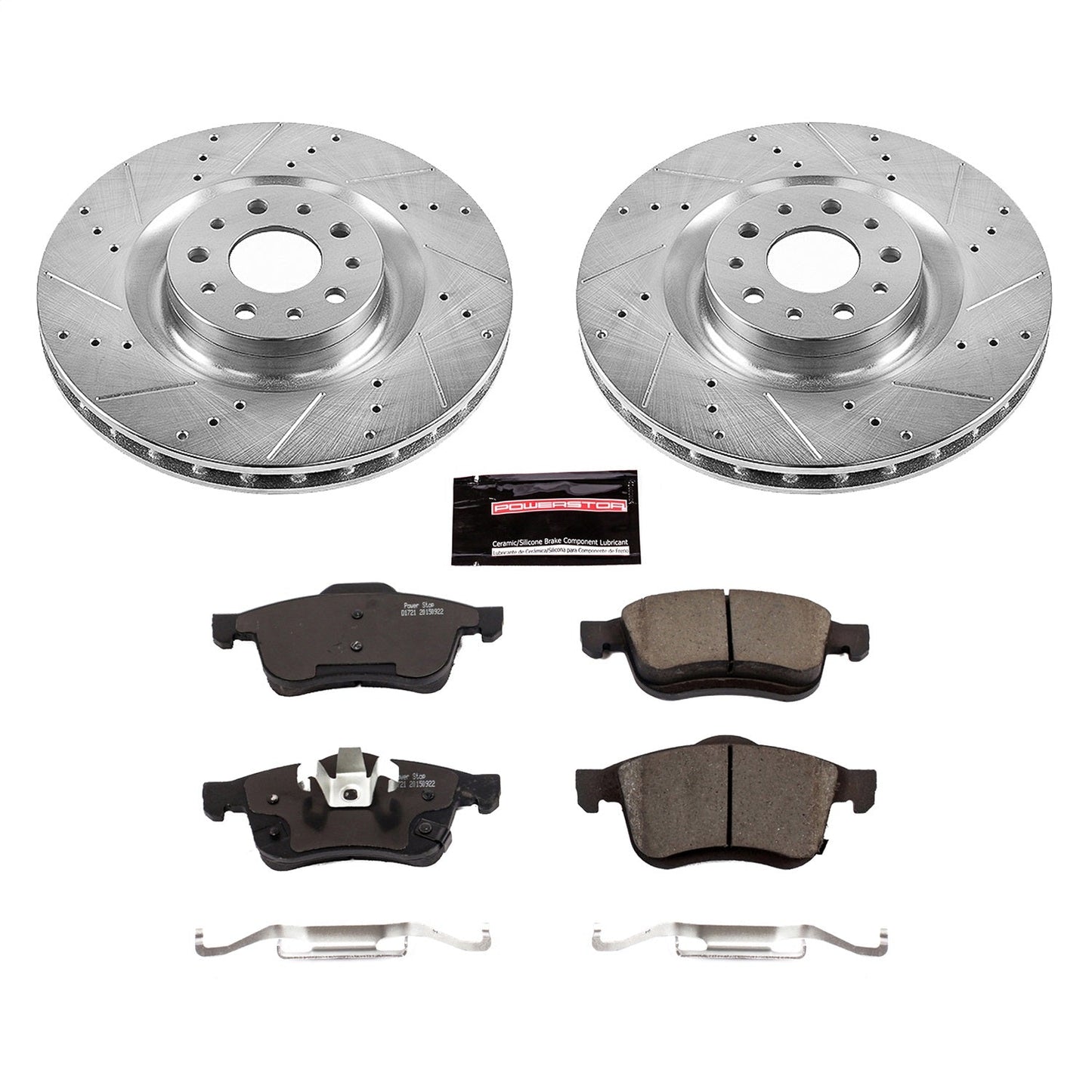 PowerStop Front Z23 Evolution Sport Brake Kit | Fiat 500L (14-19) (K6840)