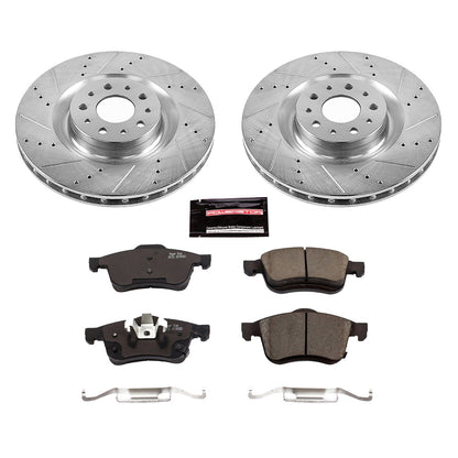 PowerStop Front Z23 Evolution Sport Brake Kit | Fiat 500L (14-19) (K6840)