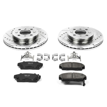 PowerStop Front Z23 Evolution Sport Brake Kit | Acura Integra (90-93) (K688)