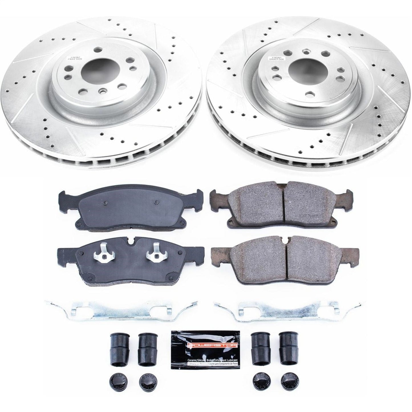 PowerStop Z23 Evolution Sport Front Brake Kit | Mercedes-Benz GLE300d (16) (K6883)