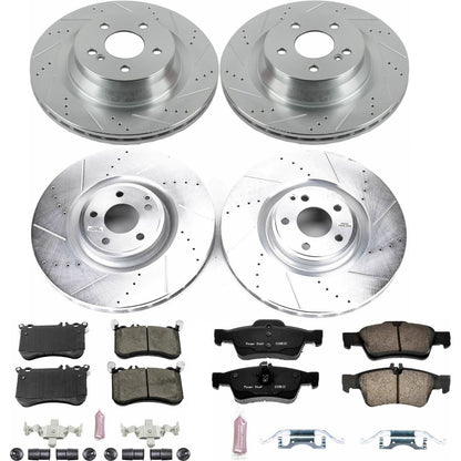 PowerStop Front & Rear Z23 Evolution Brake Kit | Mercedes-Benz CLS550 (12-18) (K6885)