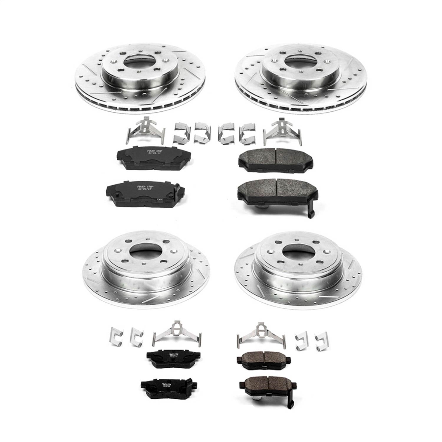 PowerStop Front & Rear Z23 Evolution Sport Brake Kit | Acura Integra (90-93) (K689)