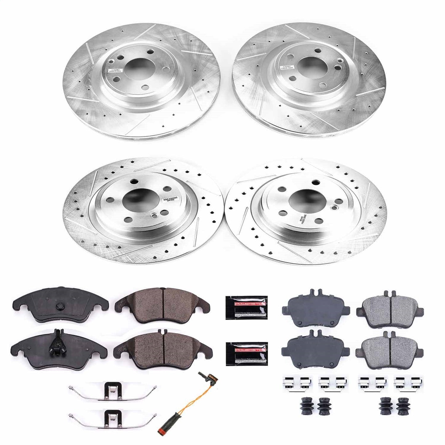 PowerStop Front & Rear Z23 Evolution Sport Brake Kit | Mercedes-Benz SLC300 2018 (K6891)