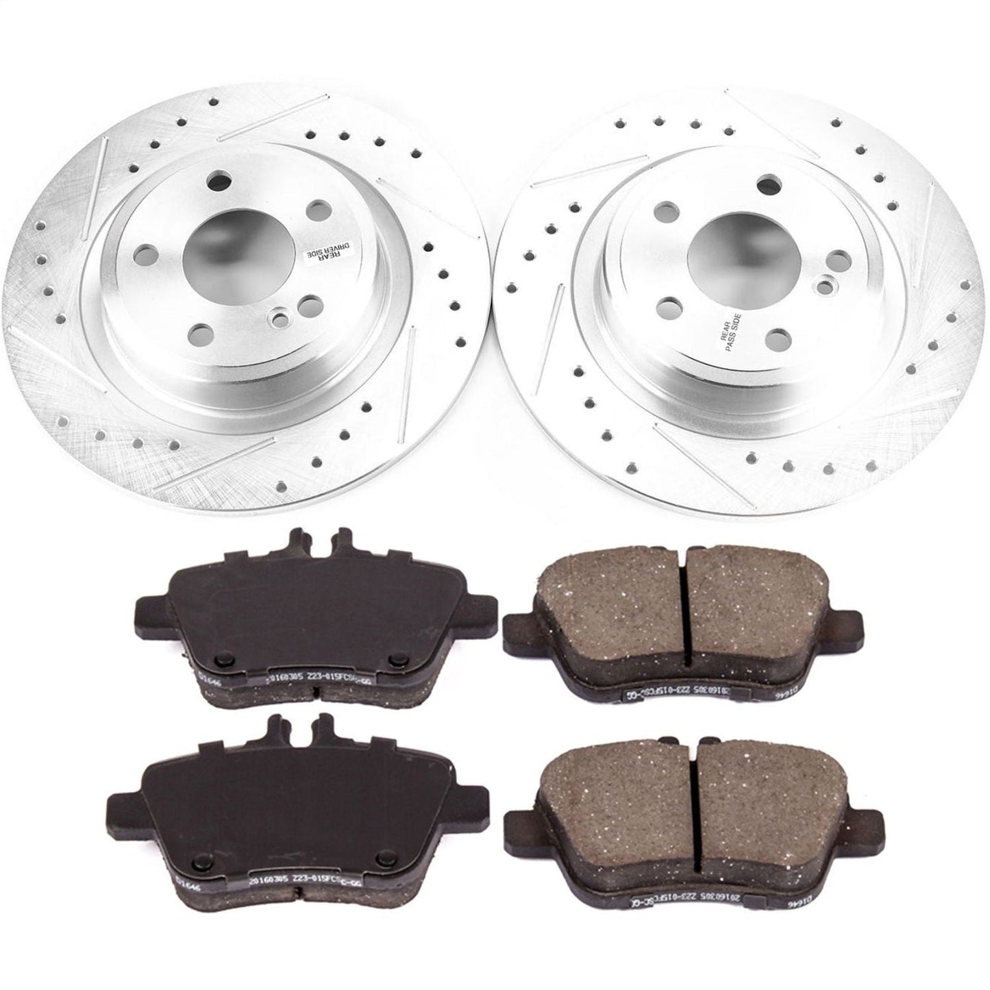 PowerStop Rear Z23 Evolution Sport Brake Kit | Mercedes-Benz SLC300 2017 (K6895)