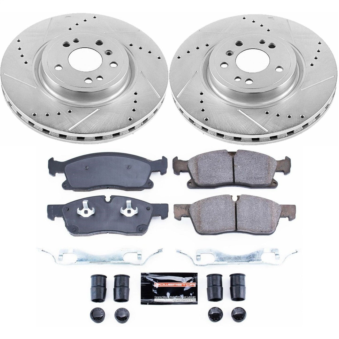 PowerStop Z23 Evolution Sport Front Brake Kit | Mercedes-Benz GLE300d (16) (K6897)