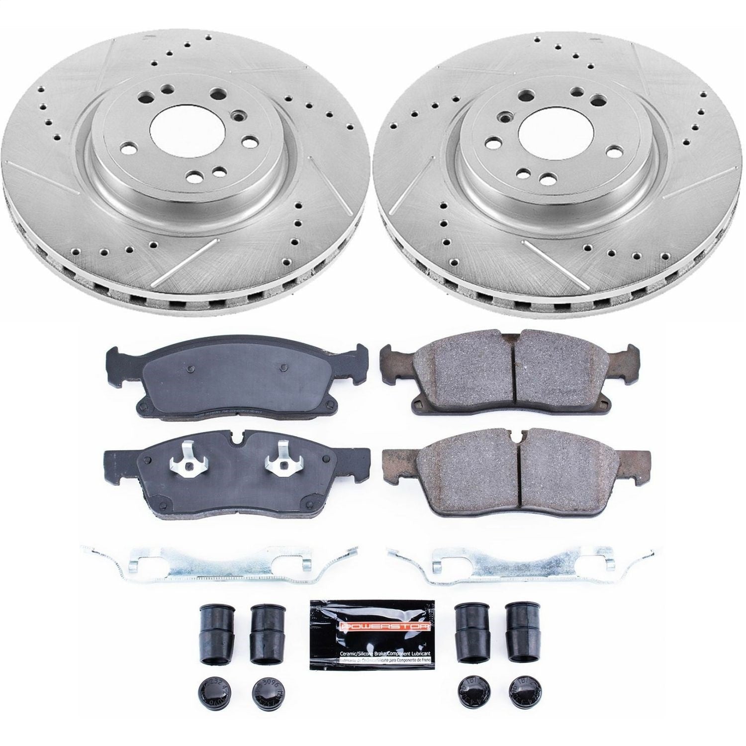 PowerStop Z23 Evolution Sport Front Brake Kit | Mercedes-Benz GLE300d (16) (K6897)