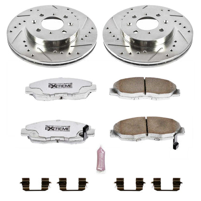 PowerStop Front Z26 Street Warrior Brake Kit | Honda Civic (96-05) (K690-26)
