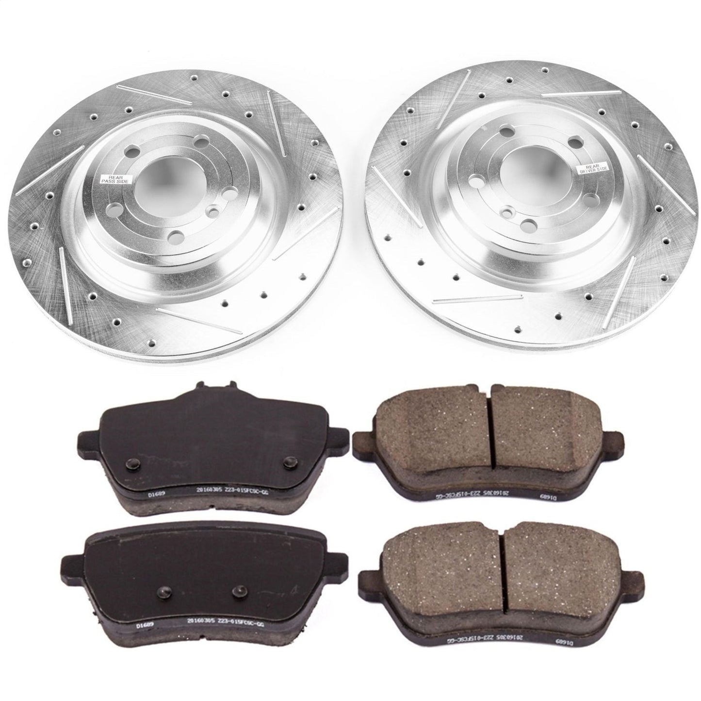 PowerStop Rear Z23 Evolution Sport Brake Kit | Mercedes-Benz SL400 (15-16) (K6904)