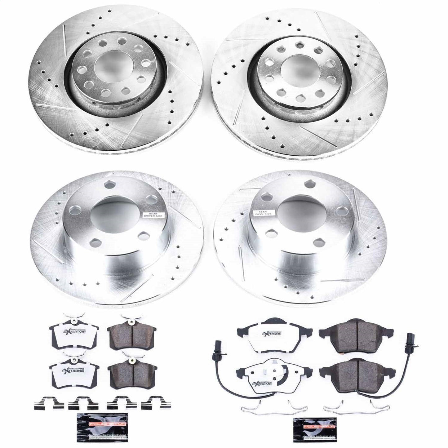 PowerStop Z26 Street Warrior Front & Rear Brake Kit | Audi A6 Quattro (98-01) (K6918-26)