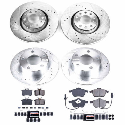 PowerStop Front & Rear Z23 Evolution Sport Brake Kit | Audi A6 Quattro (98-01) (K6918)