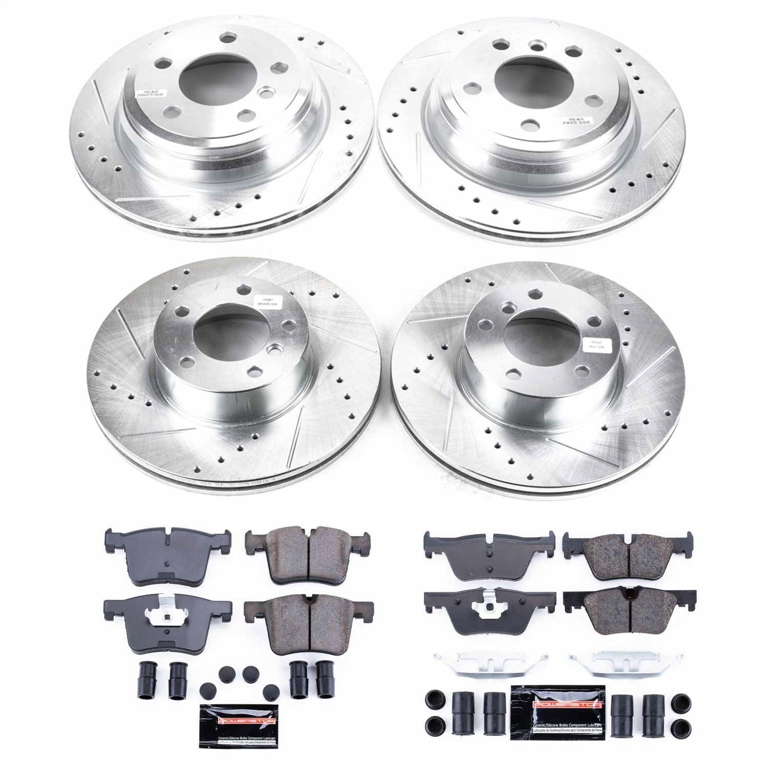 PowerStop Front & Rear Z23 Evolution Sport Brake Kit | BMW 320i xDrive (13-18) (K6925)
