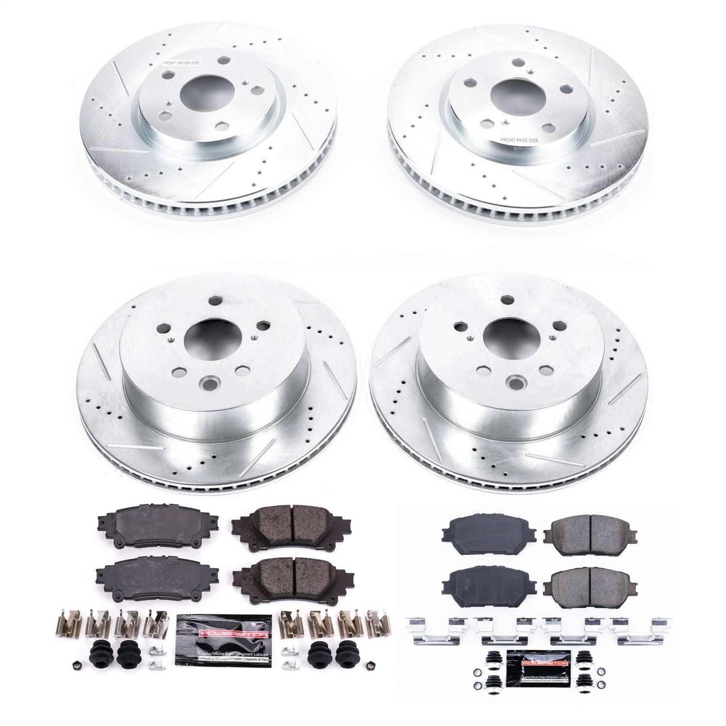 PowerStop Front & Rear Z23 Evolution Sport Brake Kit | Lexus IS250 (14-15) (K6927)