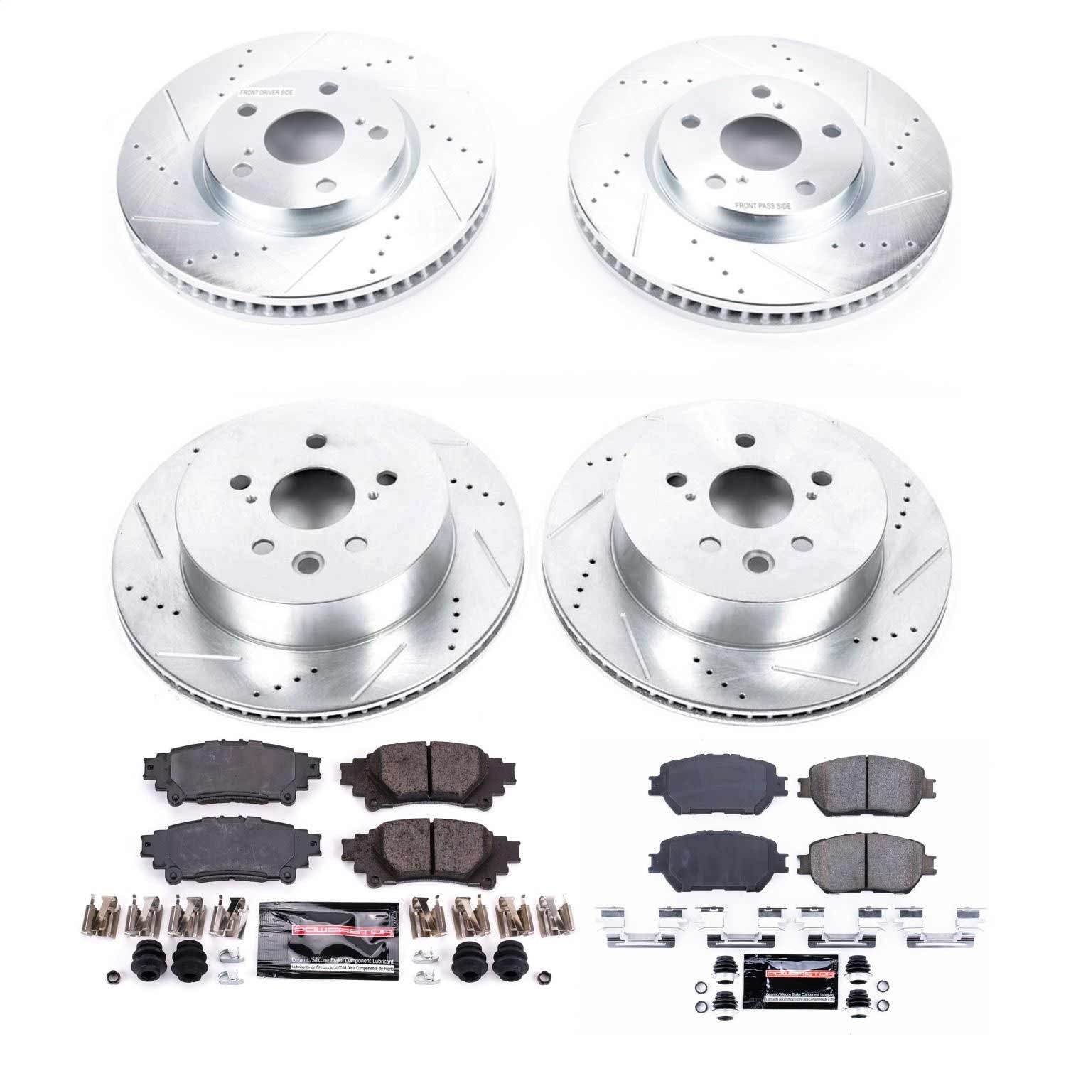 PowerStop Front & Rear Z23 Evolution Sport Brake Kit | Lexus IS250 (14-15) (K6927)