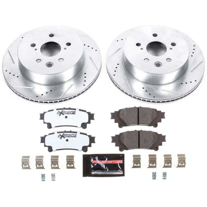 PowerStop Rear Z26 Street Warrior Brake Kit | Lexus IS250 (14-15) (K6928-26)