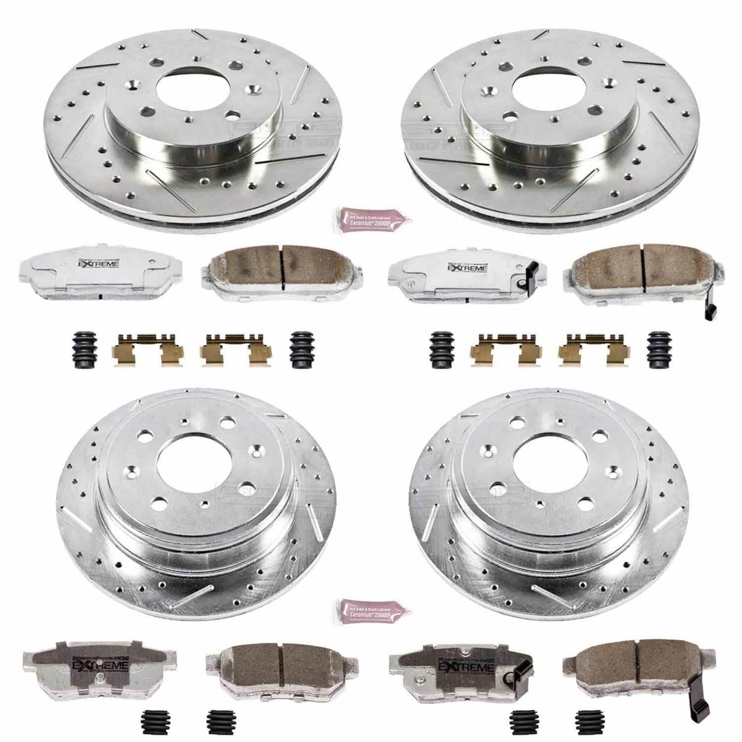 PowerStop Front & Rear Z26 Street Warrior Brake Kit | Acura Integra (94-01) (K693-26)