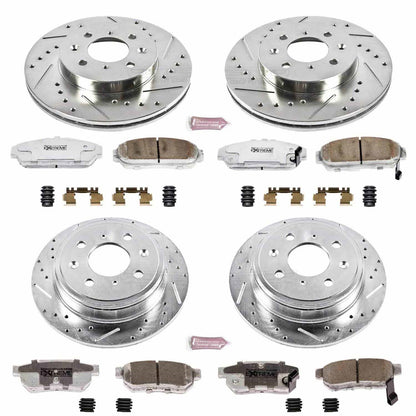 PowerStop Front & Rear Z26 Street Warrior Brake Kit | Acura Integra (94-01) (K693-26)