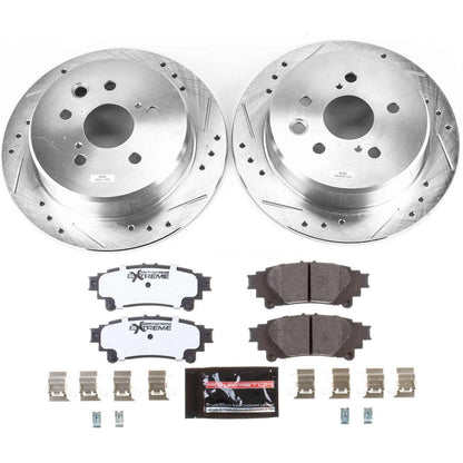 PowerStop Rear Z26 Street Warrior Brake Kit | Lexus IS250 (14-15) (K6930-26)
