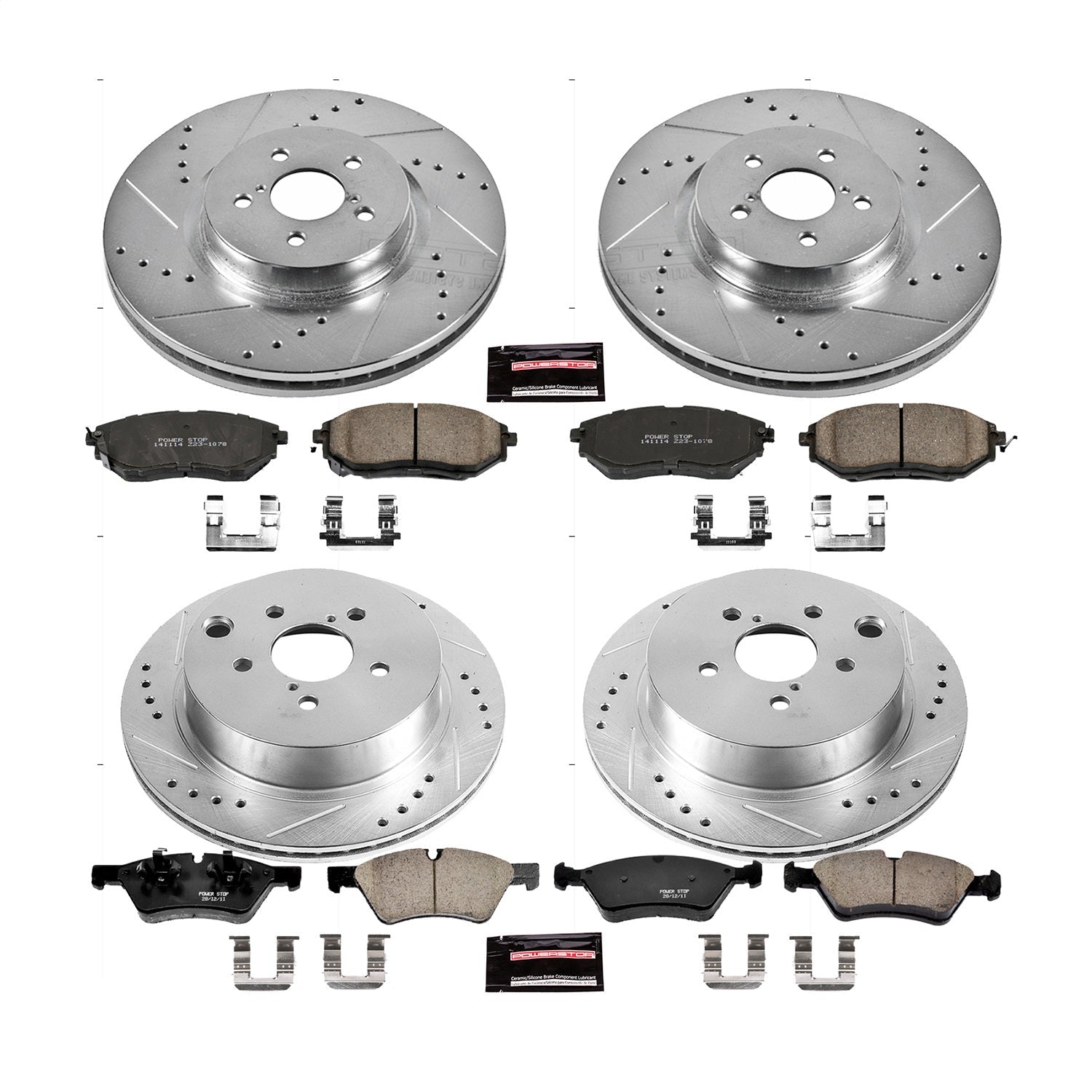 PowerStop Front & Rear Z23 Evolution Sport Brake Kit | Subaru Forester (14-18) (K6931)