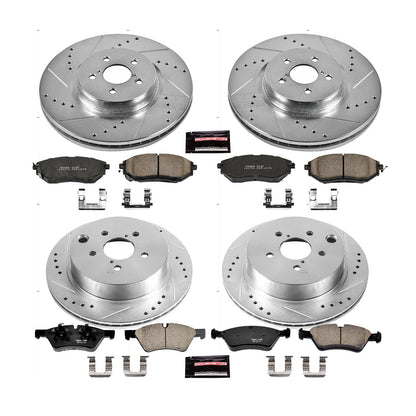 PowerStop Front & Rear Z23 Evolution Sport Brake Kit | Subaru Forester (14-18) (K6931)