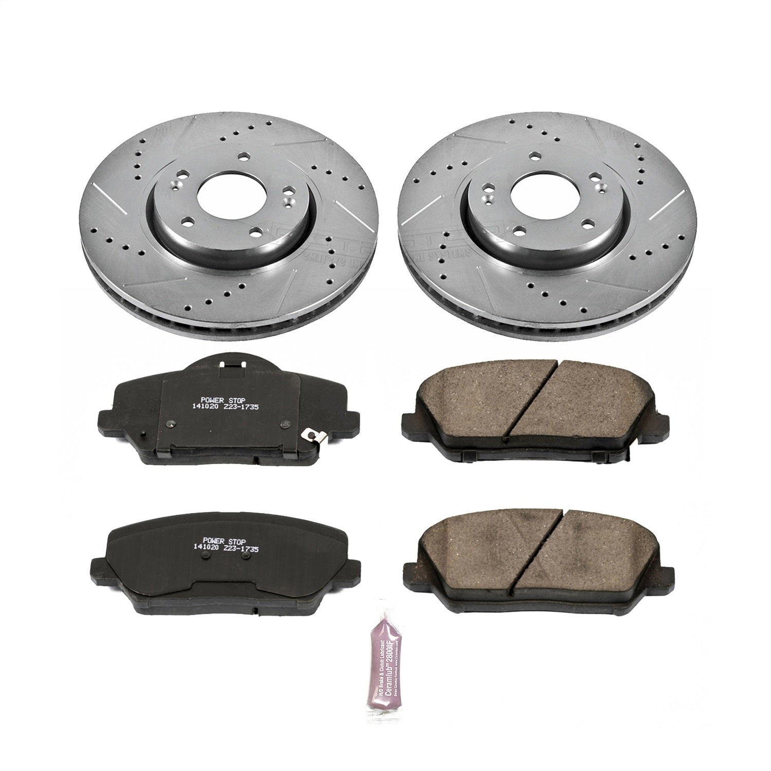 PowerStop Z23 Evolution Sport Front Brake Kit | Kia Forte5 (14-17) (K6935)