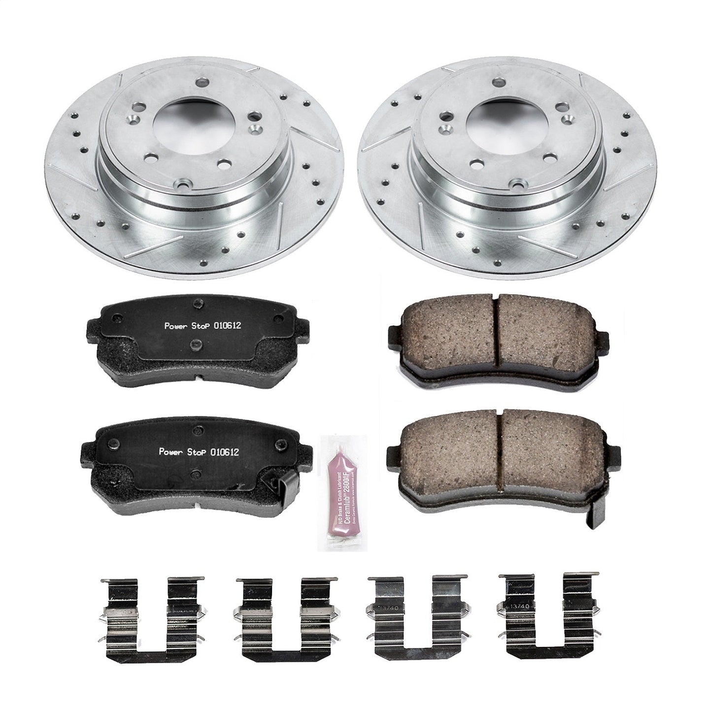 PowerStop Rear Z23 Evolution Sport Brake Kit | Hyundai Sonata (15) (K6936)
