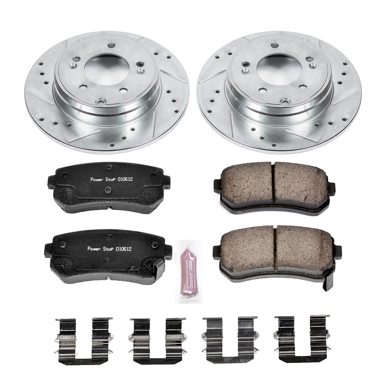 PowerStop Rear Z23 Evolution Sport Brake Kit | Hyundai Sonata (15) (K6936)
