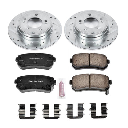 PowerStop Rear Z23 Evolution Sport Brake Kit | Hyundai Sonata (15) (K6936)
