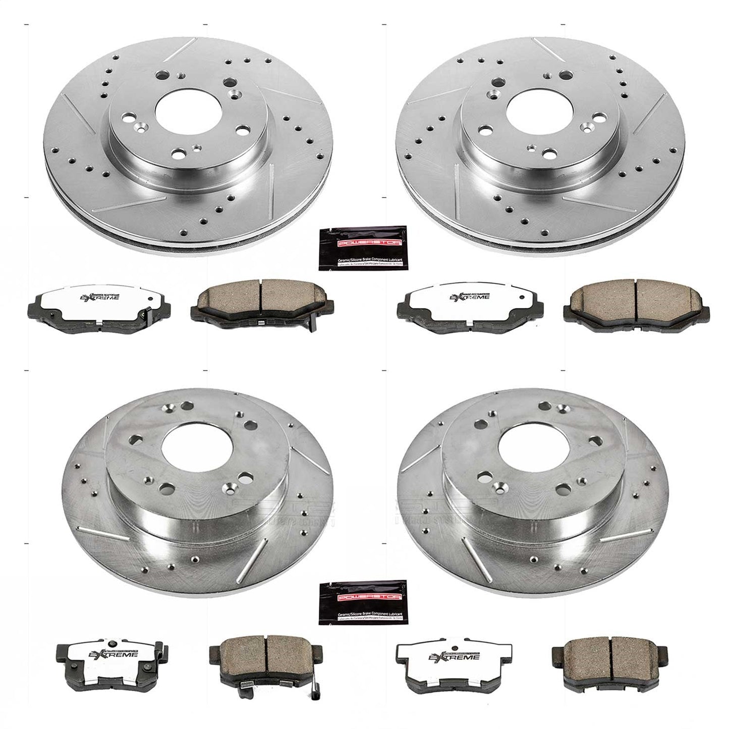PowerStop Front & Rear Z26 Street Warrior Brake Kit | Acura ILX 2013 (K6942-26)