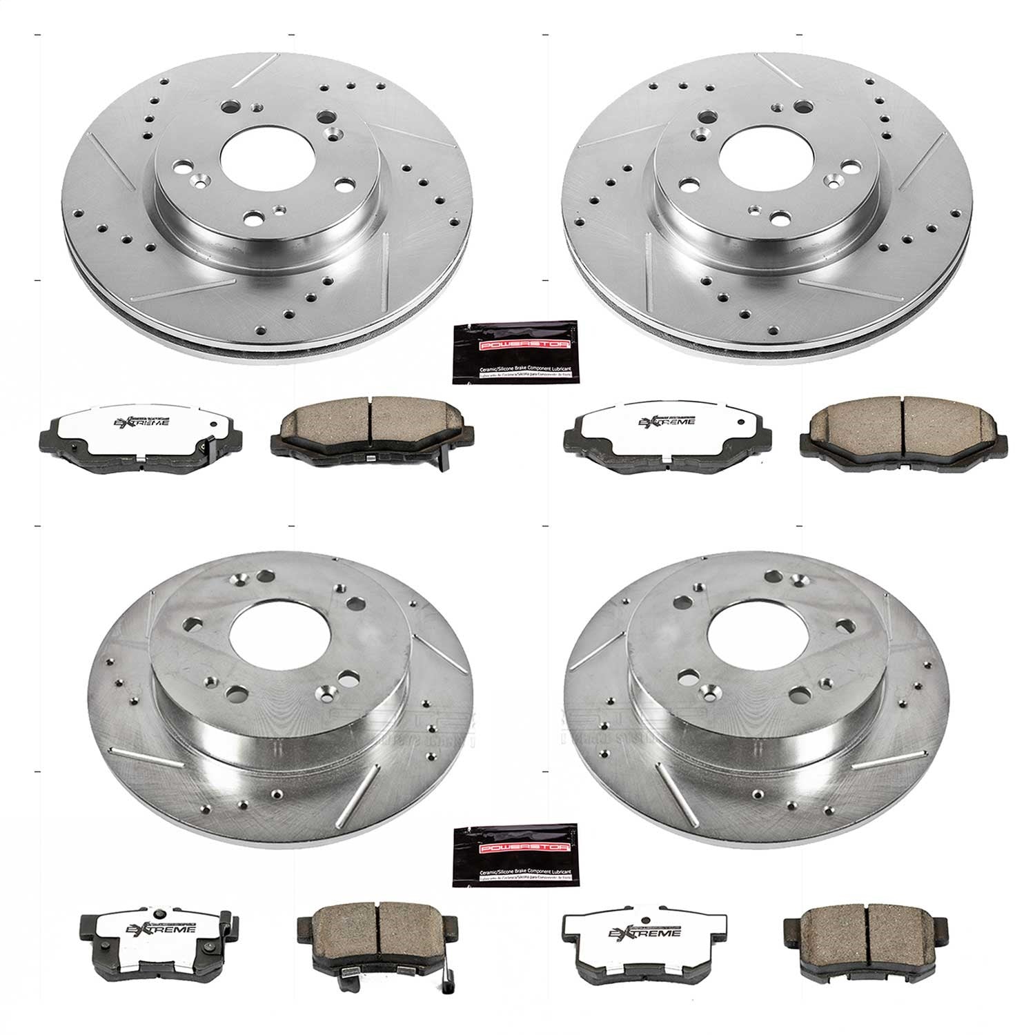 PowerStop Front & Rear Z26 Street Warrior Brake Kit | Acura ILX 2013 (K6942-26)
