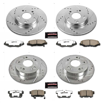 PowerStop Front & Rear Z26 Street Warrior Brake Kit | Acura ILX 2013 (K6942-26)